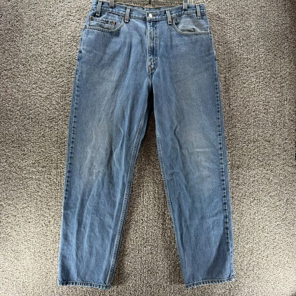 Vintage Levis Jeans Men 38x32 Blue Denim Pants 550 Relaxed Y2K 2000 Adult Casual - Picture 1 of 10